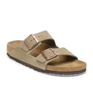 Birkenstock Arizona Suede Leather Sandal Mens US size 9 - 9.5 EU 42 Taupe EUC